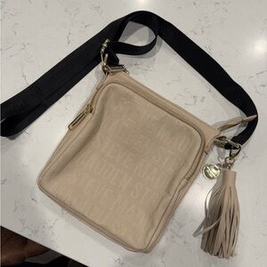 Steve Madden Beige Crossbody Bag with Tassel